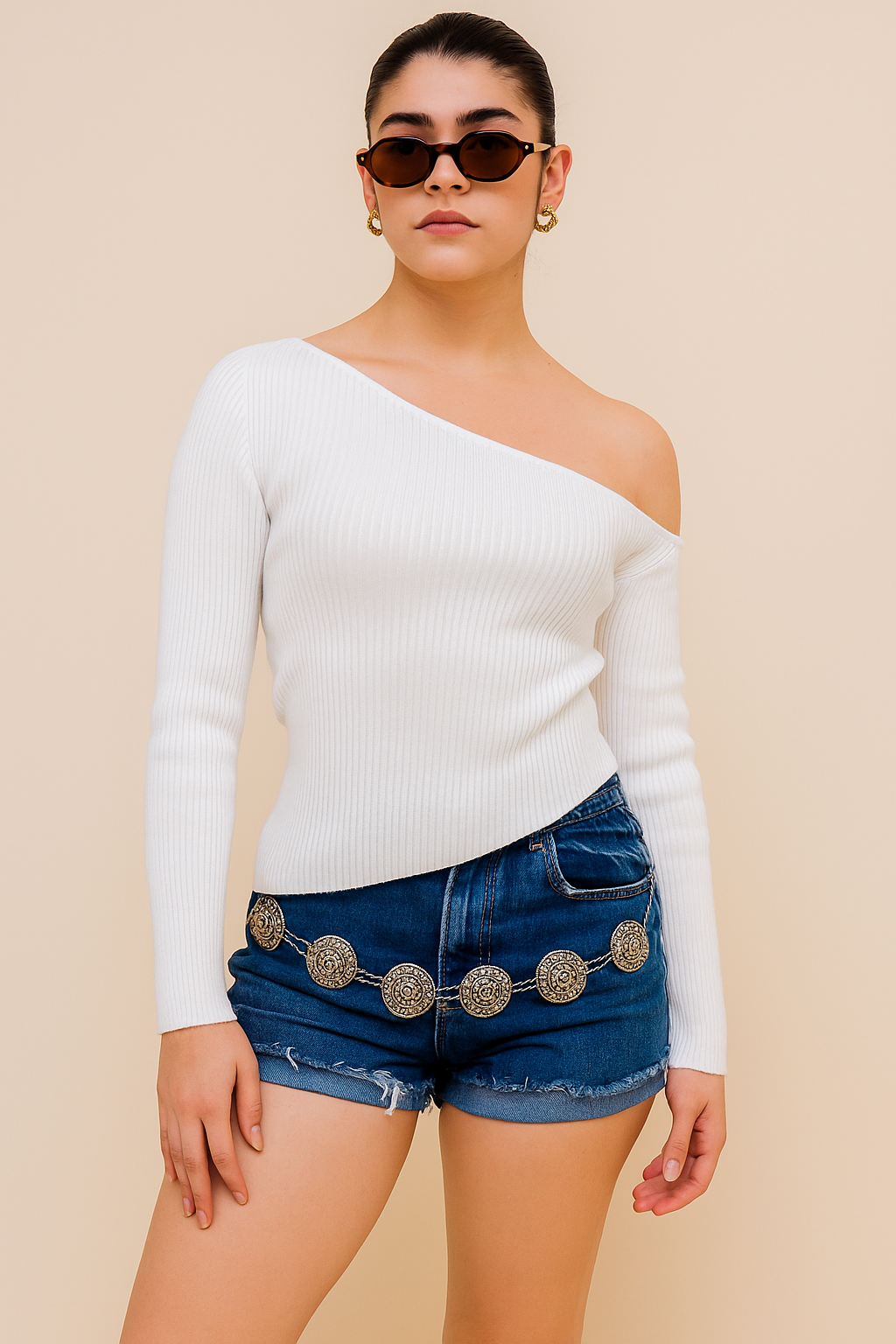 Sweater asimétrico  ZA6094