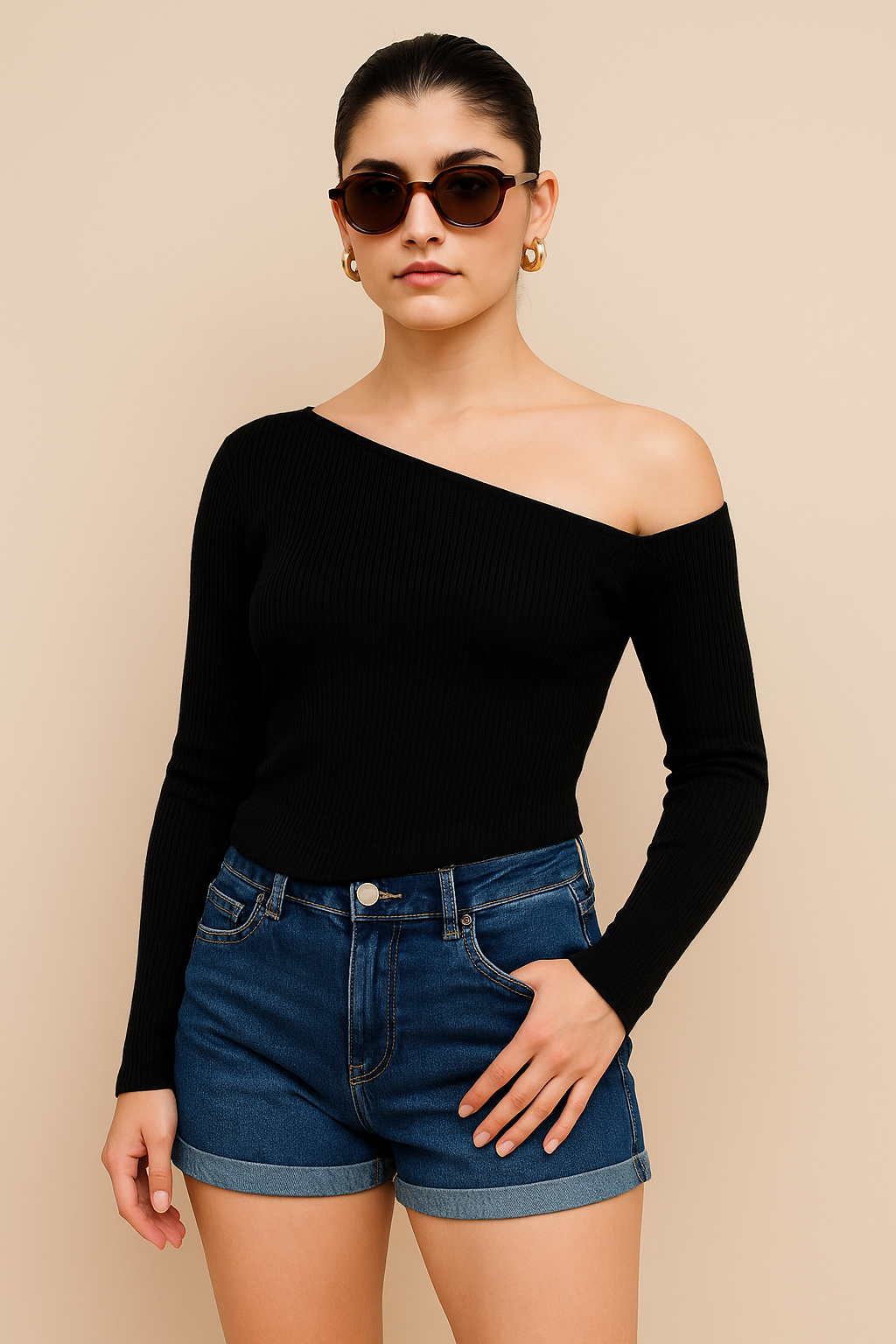 Sweater asimétrico ZA6094